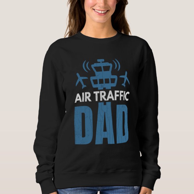 Moletom Air Traffic Dad Airplane Controller Aviation Graph (Frente)