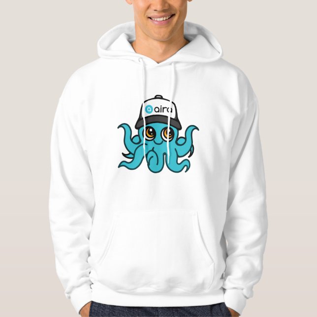 Moletom Aira Mascot Hoodie White - Octopus (Frente)