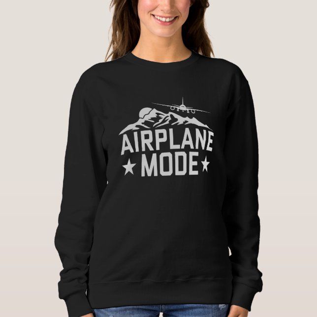 Moletom Airplane Mode Pilot Airplane Plane Aviation  22 (Frente)