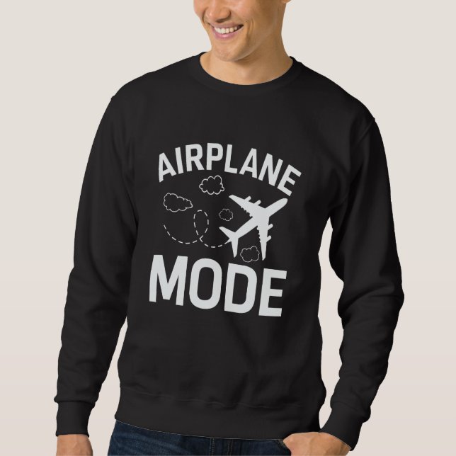 Moletom Airplane Mode Pilot Airplane Plane Aviation  26 (Frente)