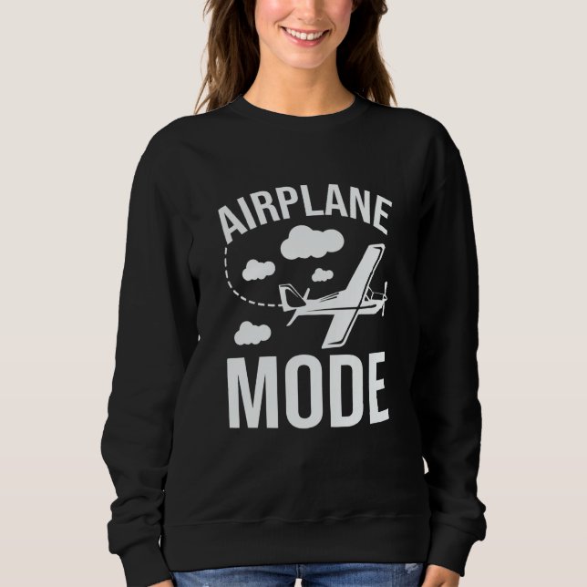 Moletom Airplane Mode Pilot Airplane Plane Aviation  33 (Frente)