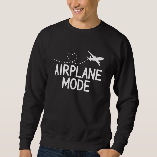 Moletom Airplane Mode Pilot Airplane Plane Aviation  38 (Frente)