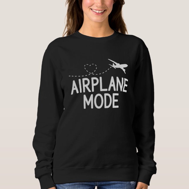 Moletom Airplane Mode Pilot Airplane Plane Aviation  38 (Frente)