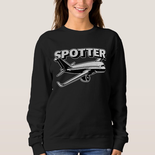 Moletom Airplane Spotter Pilot Aviator Flying Planes (Frente)