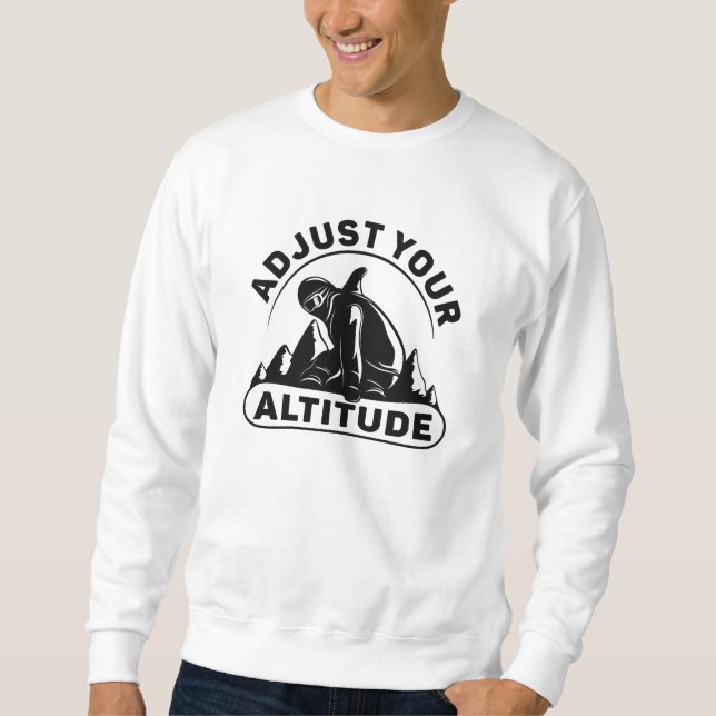 Moletom Ajuste a sua altitude (Frente)