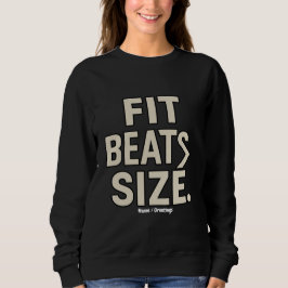 Moletom Ajuste Batidas Tamanho Motivacional Fitness, Estil