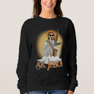 Moletom AK Jesus Está Usando Óculos de Sol Nuvem Brilhante