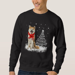 Moletom Akita Dog Tree Christmas Sweater Xmas Pet Dogs