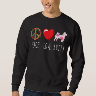 Moletom Akita Love Peace Akita Shiba Inu Akita Dog Akita