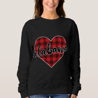 Moletom Alabama Buffalo Xadrez Heart Cozy no inverno