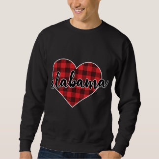 Moletom Alabama Buffalo Xadrez Heart Cozy no inverno