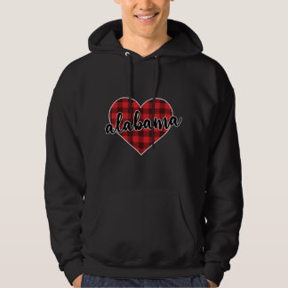 Moletom Alabama Buffalo Xadrez Heart Cozy no inverno