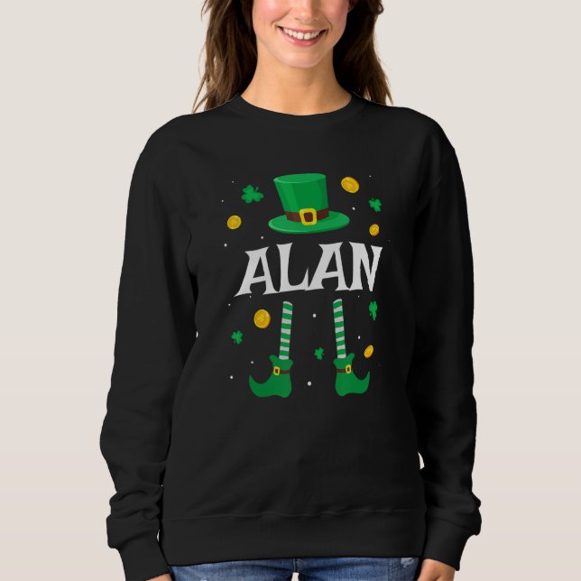 Moletom Alan Saint Patrick S Day Leprechaun Costume Alan (Frente)