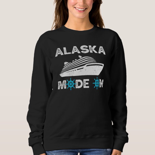 Moletom Alaska Cruise Mode On Alaskan Trip Family Friend V (Frente)