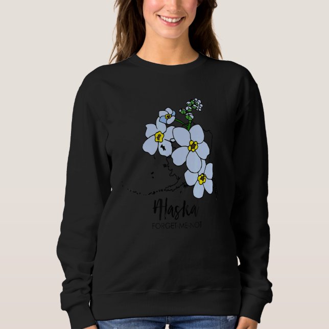 Moletom Alaska Forget Me Not Flower (Frente)
