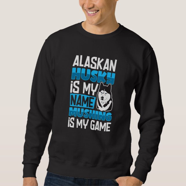 Moletom Alaska husky sled dog racing and mushing  7 (Frente)