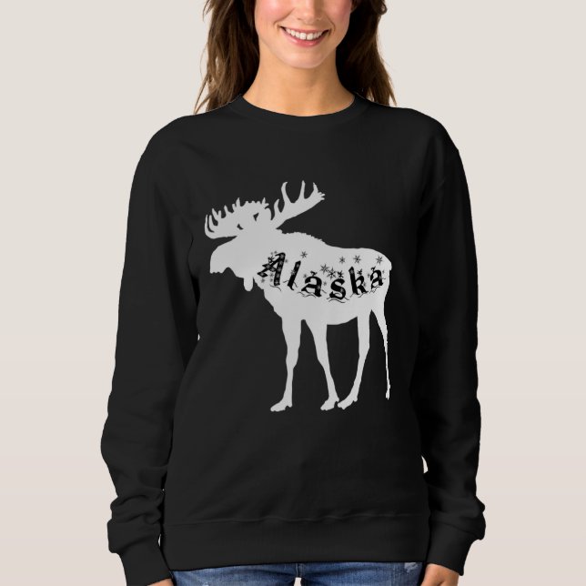 Moletom Alaska Moose Holiday (Frente)