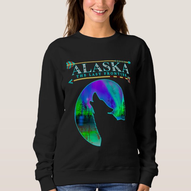 Moletom Alaska State Pride Alaska Norte Lights Alaskan (Frente)