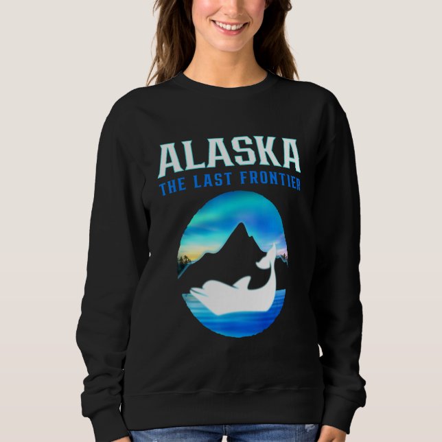 Moletom Alaska  The Last Frontier Dolphin Alaska State USA (Frente)