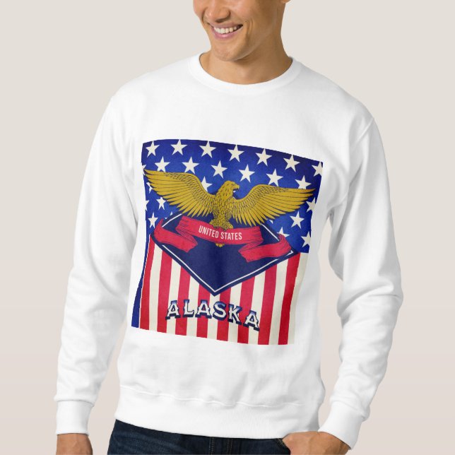 Moletom Alaska USA Flag (Frente)