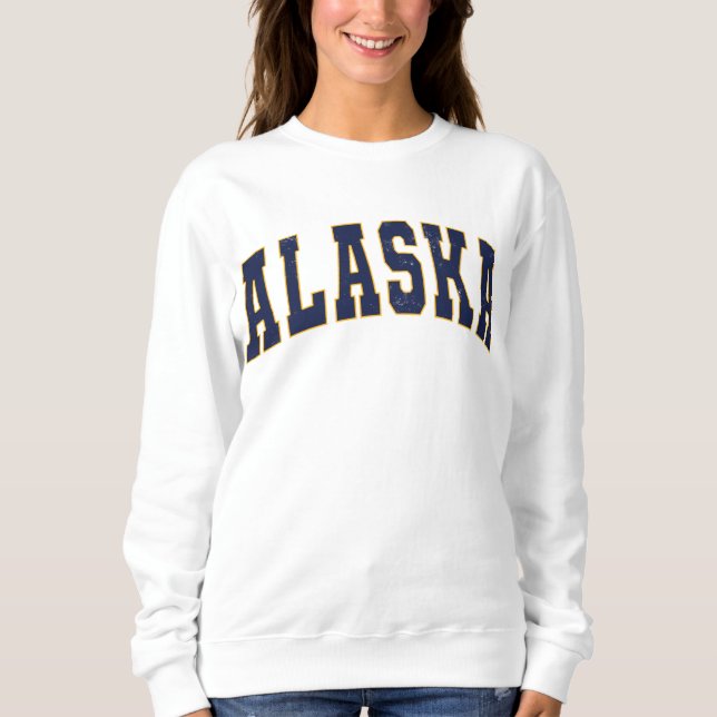 Moletom Alaska Vintage College Style Sweet (Frente)