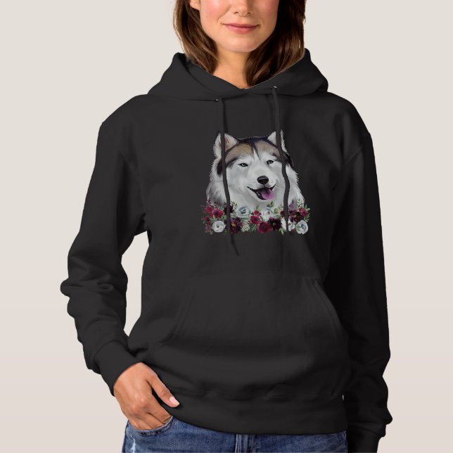 Moletom Alaskan Rouco Dog Floral (Frente)