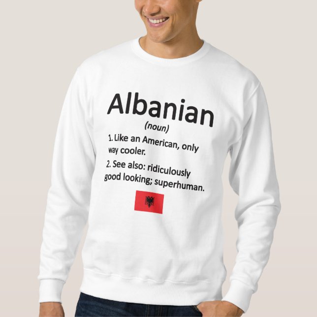 Moletom Albanês Roots Albânia Bandeira Patrimônio Albanês (Frente)