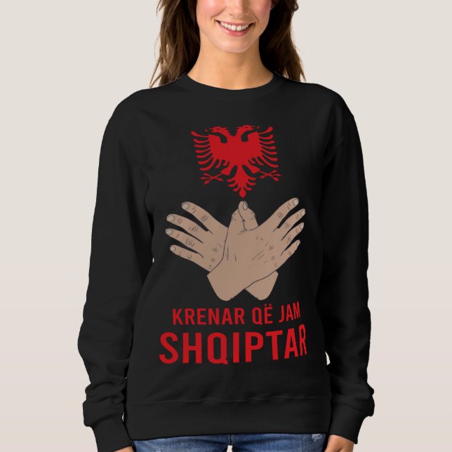 Moletom Albania Eagle Flag Kosovo Shqiptar Krenar Qe Jam A (Frente)