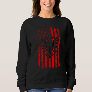 Moletom Albanian American Flag Albania America Pride Herit