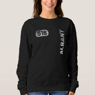 Moletom Albany New York 518 Area Code Retro
