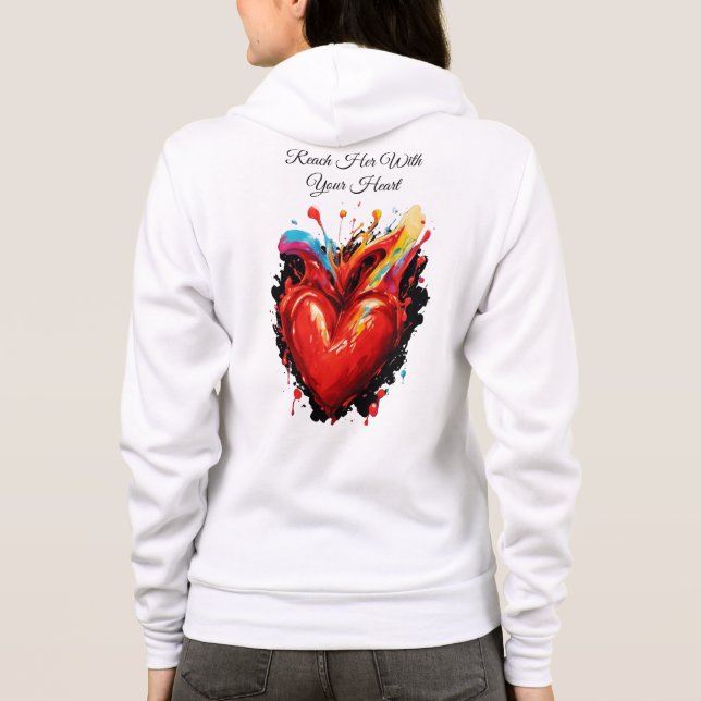 Moletom Alcance-A Com O Seu Coração Hoodie (Verso)