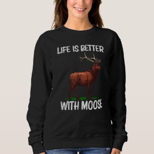 Moletom Alce Para Homens Mulheres Alce Cervo Animal Alce