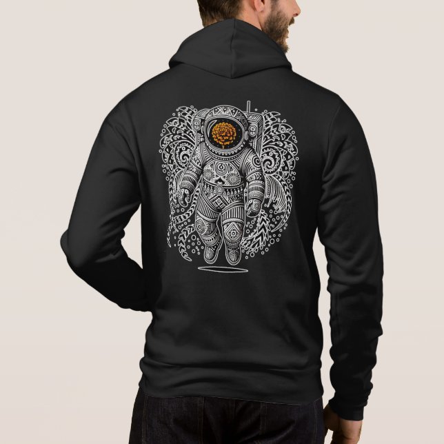 Moletom Alebrije Astronaut Marigold" Hoodie - Folkart (Verso)