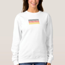 Moletom Alemanha CORAÇÃO MULHERES FLAG Sweatshirt