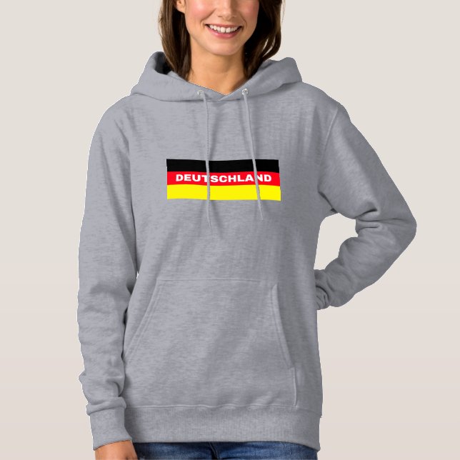 Moletom Alemanha em Cores da Bandeira Alemã (Frente)