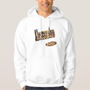 Moletom Alessandro, Nome, Logotipo Feito Com Pizza,