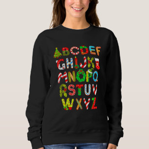 Moletom Alfabeto de Natal ABCs Elemeno  Para Professor Alu