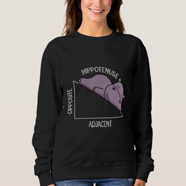 Moletom algebra math student math teacher hippotenuse (Frente)