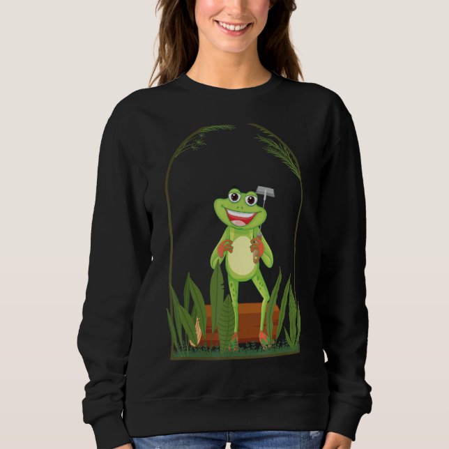 Moletom Algodão do núcleo do sapo (Frente)