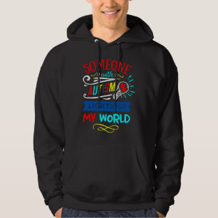 Moletom Alguém Com Autismo Acende Meu Mundo