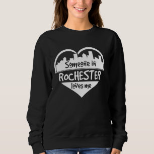 Moletom Alguém Em Rochester Me Ama Rochester New York H