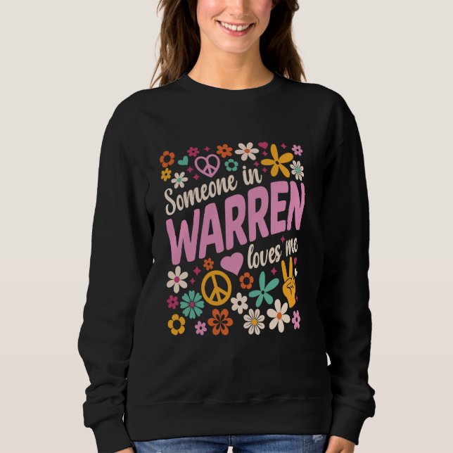 Moletom Alguém Em Warren Me Ama (Frente)
