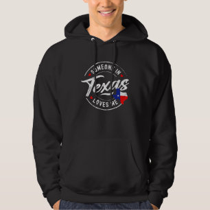 Moletom Alguém no Texas Me Ama Gráfico da Bandeira do Esta