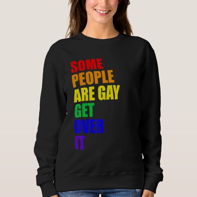 Moletom Algumas Pessoas são Orgulho gay Lgbt Q Orud Ally R (Frente)