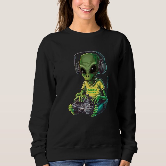 Moletom Alien Gamer Video Games Boys Kids Teens Gaming Gra (Frente)