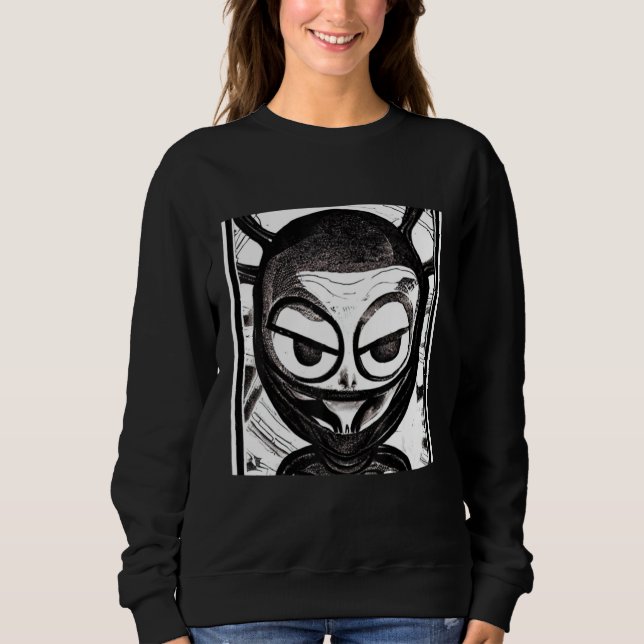 Moletom Alien UFO UAP 51 area grey out of this world creat (Frente)