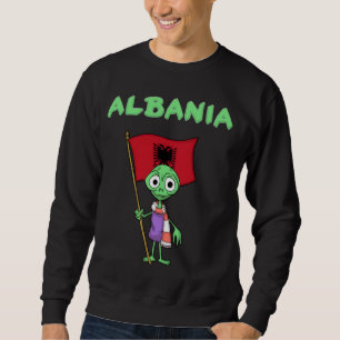 Moletom Alienígena Albânia de fãs albaneses