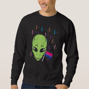 Moletom Alienígena Bissexual Bi Pride Mês Lgbtq Ally Lgbt