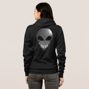 Moletom alienígena cinza Bella+Canvas Cheio-Zip Hoodie