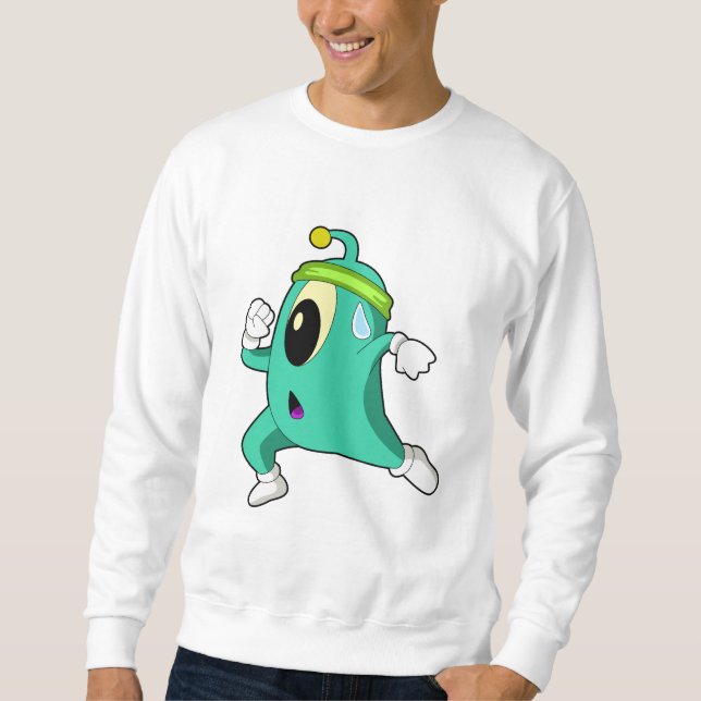 Moletom Alienígena como Runner (Frente)